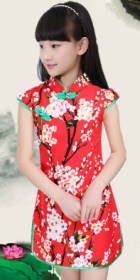 Girl's Floral Cheongsam Dress (RM)