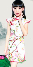 Girl's Floral Cheongsam Dress (RM)