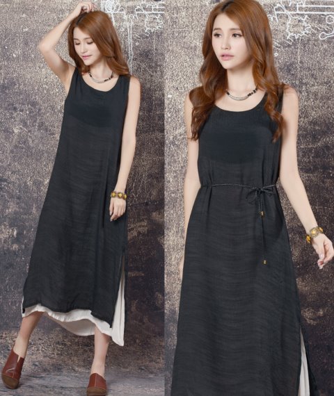 Ethnic Countryside Style Leisure Linen Dress (RM)