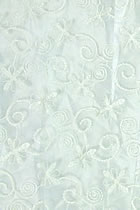 Fabric - See-through Embroidery Gauze (White)