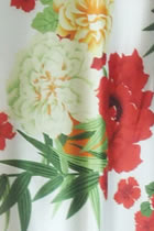 Fabric - Floral Imitation Silk