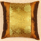 Chinese Ethnic Lotus Embroidery Cushion Cover