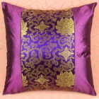 Chinese Ethnic Lotus Embroidery Cushion Cover