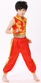 Kid's Dragon Embroidery Kung Fu Suit (RM)