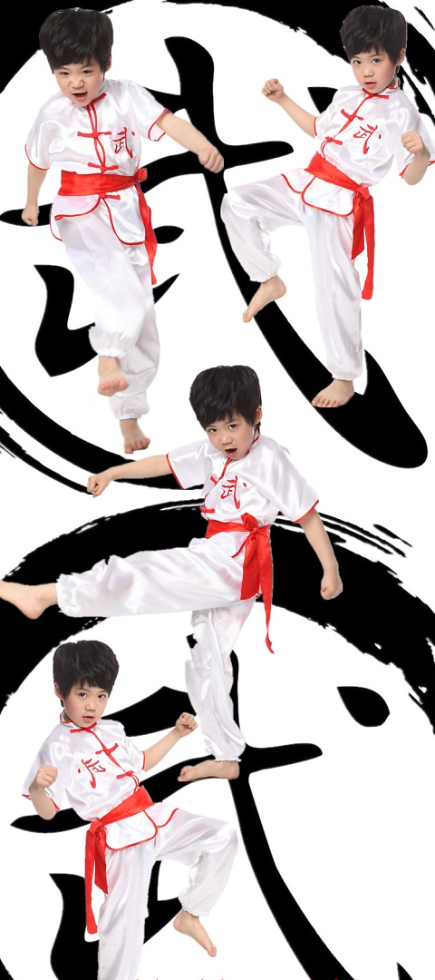 Kid's Short-sleeve Kung Fu Suit (RM)