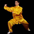 Professional Taichi Kungfu Uniform - Korean Silk - Gold (RM)