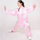 Professional Taichi Kungfu Uniform - Korean Silk - Pink (RM)