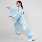 Professional Taichi Kungfu Uniform - Korean Silk - Powder Blue (RM)