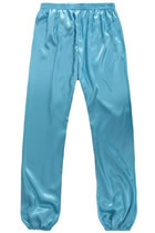 Professional Taichi Kungfu Pants - Korean Silk - Deep Sky Blue (RM)