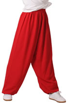 Taichi Kungfu Pants - Rhombic Linen - Red (RM)