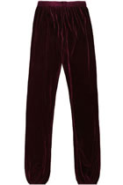 Professional Taichi Kungfu Pants - Velvet - Maroon (RM)