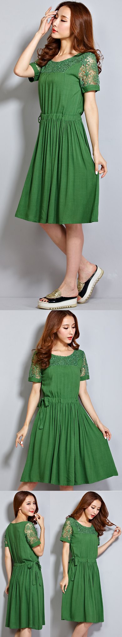 Ethnic Embroidery-gauze Cotton Dress (RM)