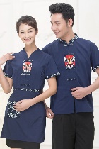 中式餐館制服-上衣（海軍藍）