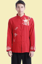 Mandarin Dragon Embroidery Linen Jacket (RM)