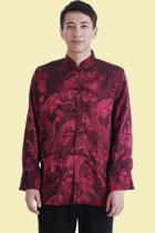 Mandarin Shadow Dragon Jacquard Jacket (RM)