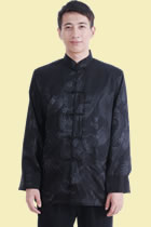 Mandarin Shadow Dragon Jacquard Jacket (RM)