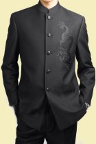 Modernised Mao Suit w/ Big Dragon Embroidery (RM)