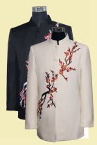 Modernised Mao Suit w/ Plum Blossoms Embroidery (RM)