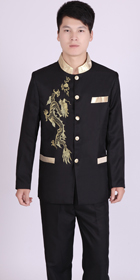 Modernised Mao Suit w/ Golden Dragon Embroidery (RM)