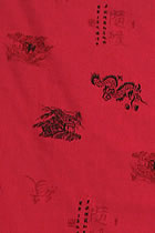 Fabric - Calligraphy & Dragon Polyester/Linen