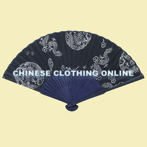 Silk Painting Folding Fan