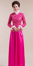 Long-sleeve Long-length Bridal Cheongsam (RM)