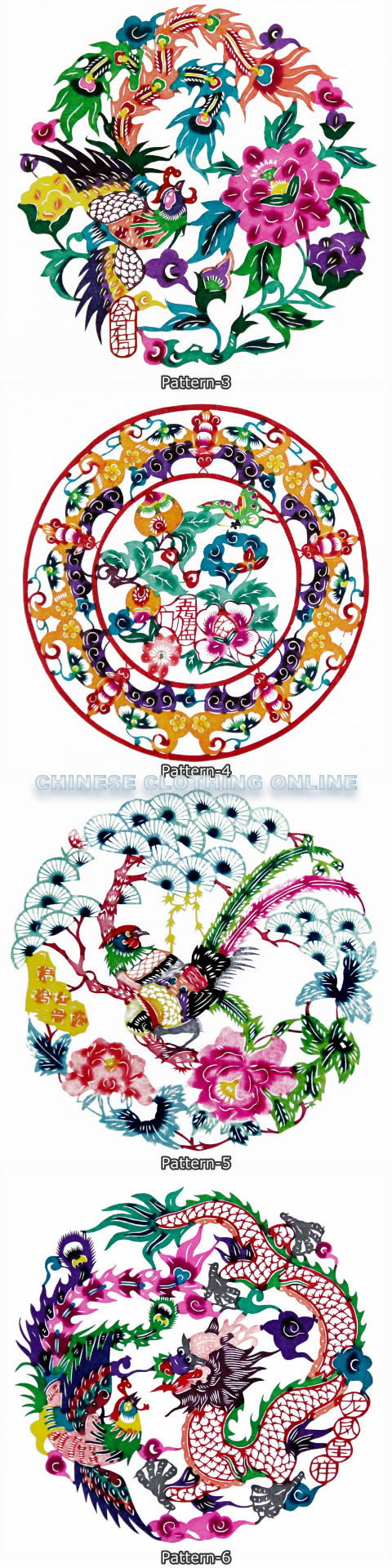 Handicraft Chinese Colorful Papercutting Scroll (RM)