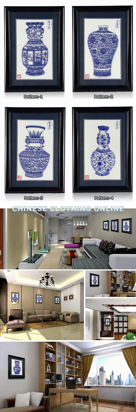 Handicraft Vase Papercutting w/ Frame (RM)
