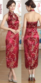 Cut-in Shoulders Bareback Brocade Cheongsam (RM)