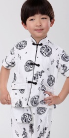 Boy's Short-sleeve Mandarin Suit (RM)