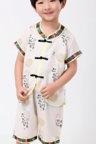 Boy's Short-sleeve  Mandarin Suit (RM)