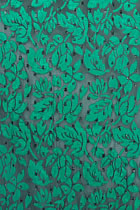 Fabric - See-through Embroidery Velvet Gauze (Green)