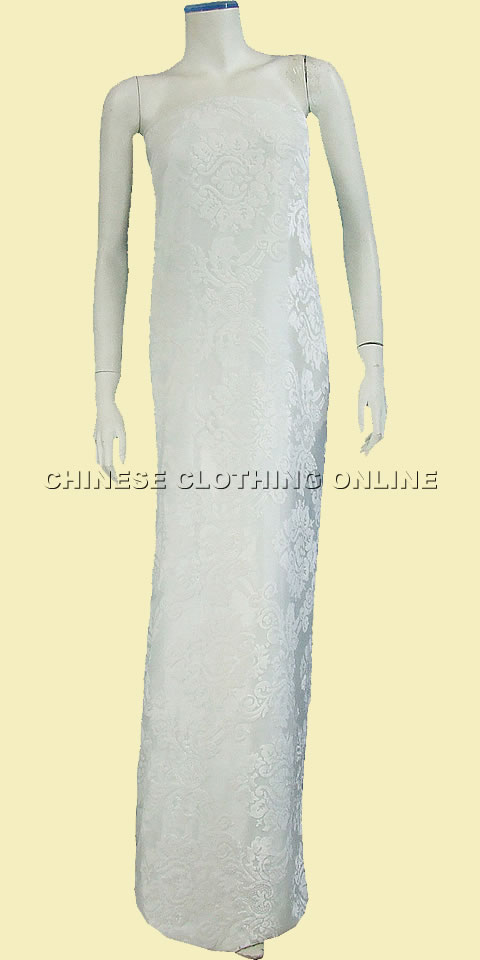 Fabric - See-through Embroidery Velvet Gauze (White)