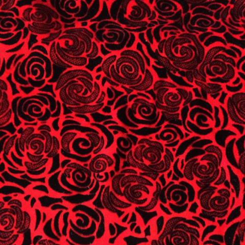 Fabric - Blossom Rose Silk Velvet