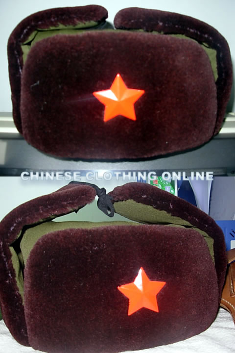 Peoples Liberation Army Winter Hat w/ Red Star (RM)