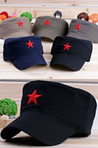 People's Liberation Army Archaic Cap w/ Red Star (Multicolor)