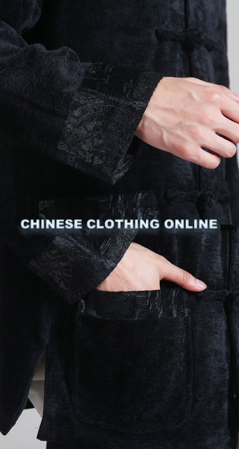 Mandarin Chenille Fabric Jacket (RM)
