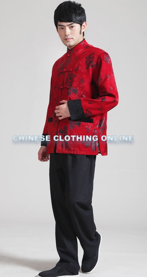 Mandarin Brocade Fabric Mink Hair Jacket (RM)