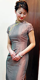 Long-sleeve Long-length Cheongsam (CM)