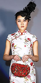 Cup-sleeve Long-length Cheongsam (CM)