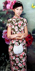 Cup-sleeve Long-length Cheongsam (CM)