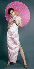 Cup-sleeve Long-length Cheongsam (CM)