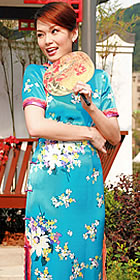 Short-sleeve Long-length Cheongsam (CM)