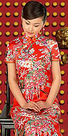 Short-sleeve Long-length Cheongsam (CM)