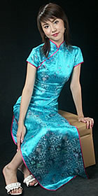 Short-sleeve Long-length Cheongsam (CM)