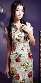 Cup-sleeve Long-length Cheongsam (CM)