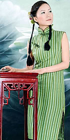 Sleeveless Long-length Cheongsam (CM)