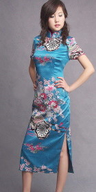 Short-sleeve Long-length Cheongsam (CM)