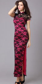 Short-sleeve Long-length Cheongsam (CM)