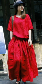 Ethnic Loose A-line Long Dress (CM)